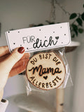 Holzscheibe / Untersetzer „Mama ist die Beste“