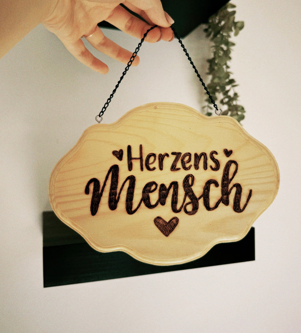Hänge-Schild "Herzensmensch"