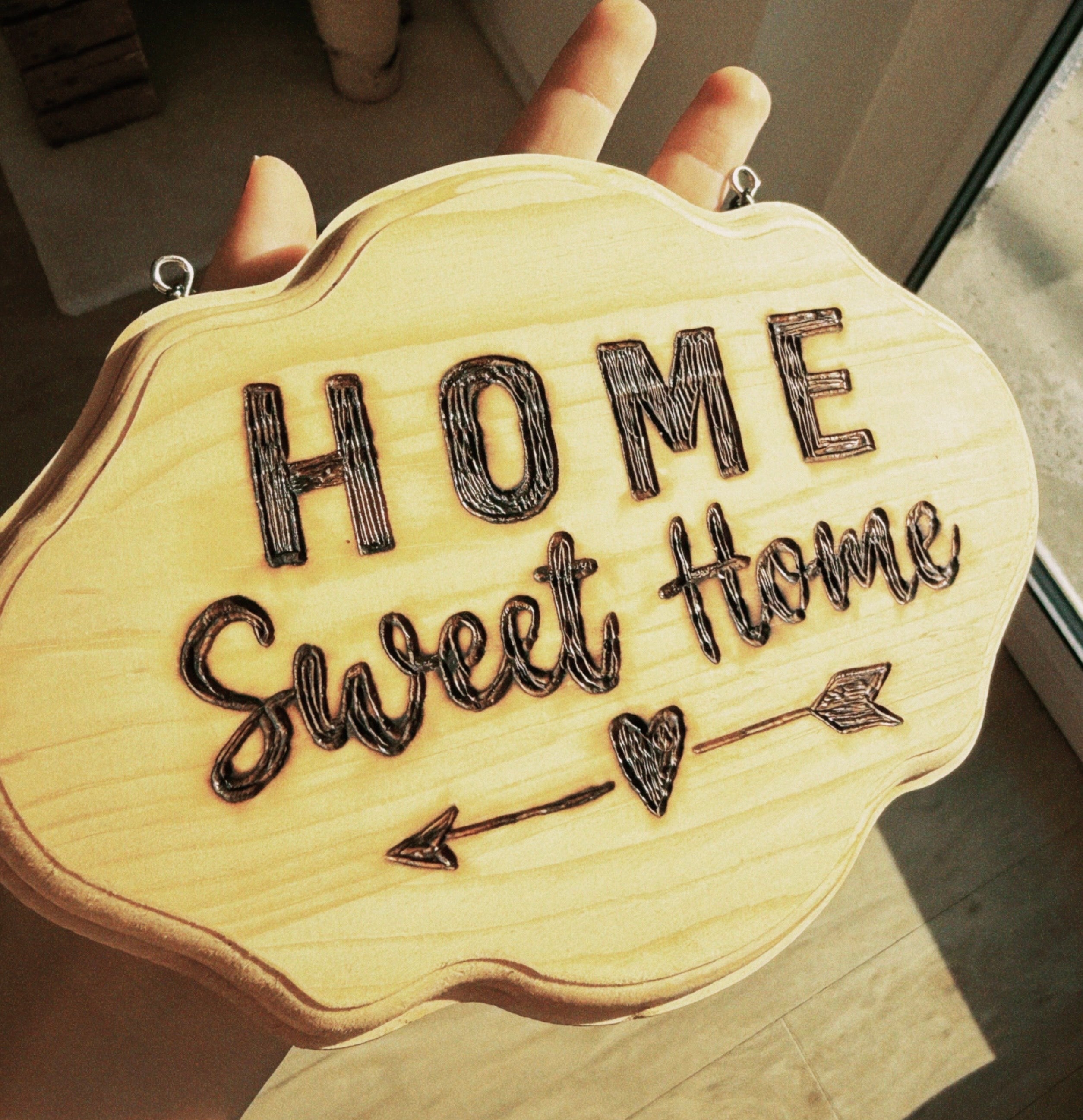 Hänge-Schild "home sweet home"