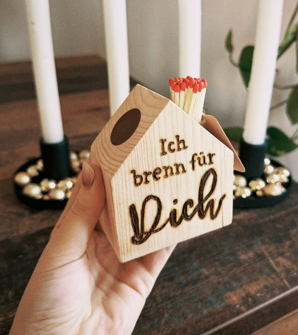 Streichholz-Häuschen